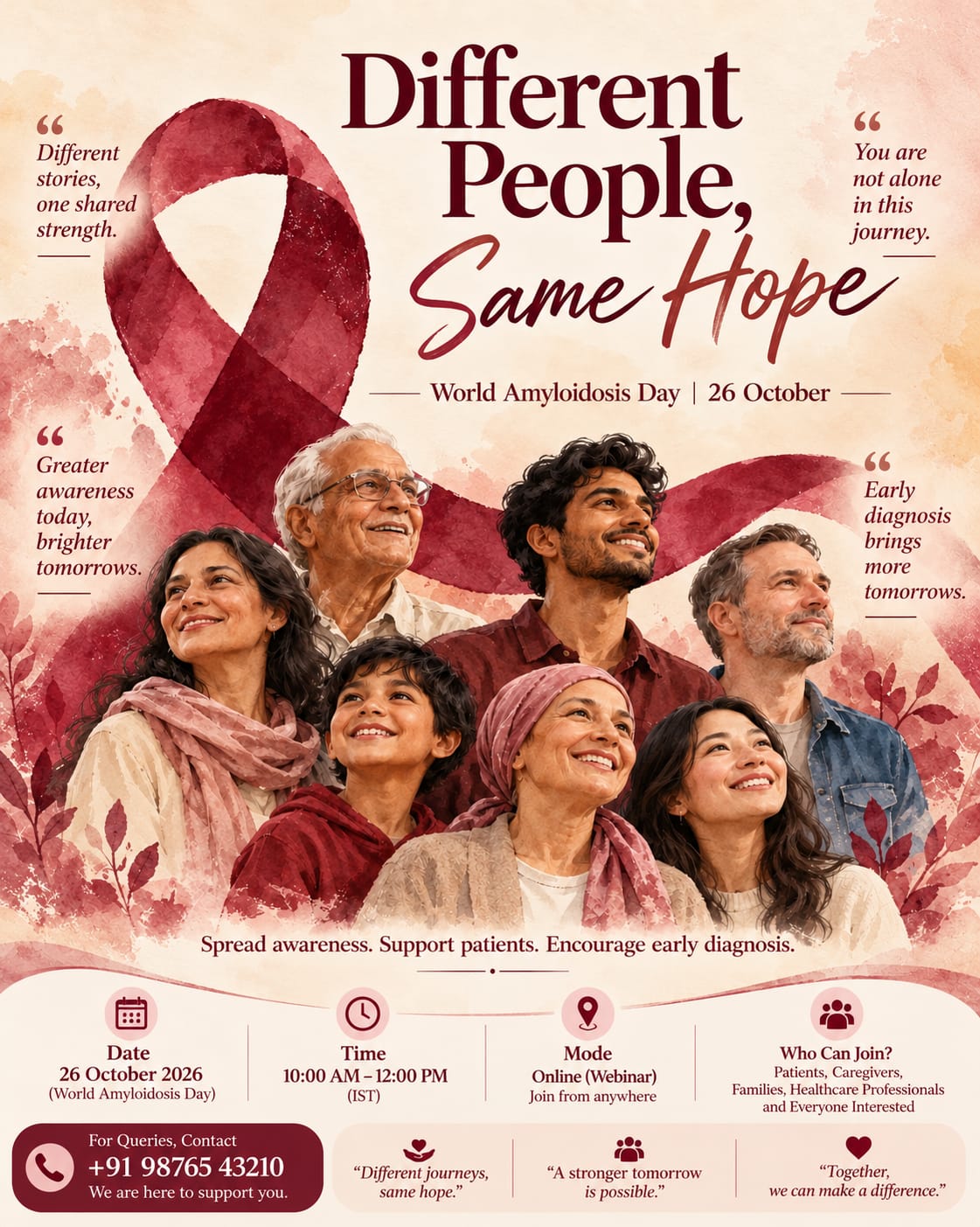 World Amyloidosis Day awareness poster 3