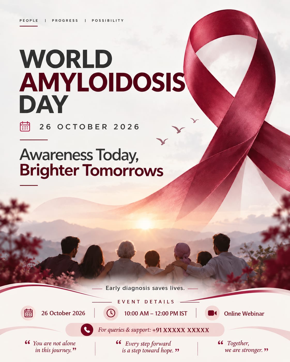 World Amyloidosis Day awareness poster 4