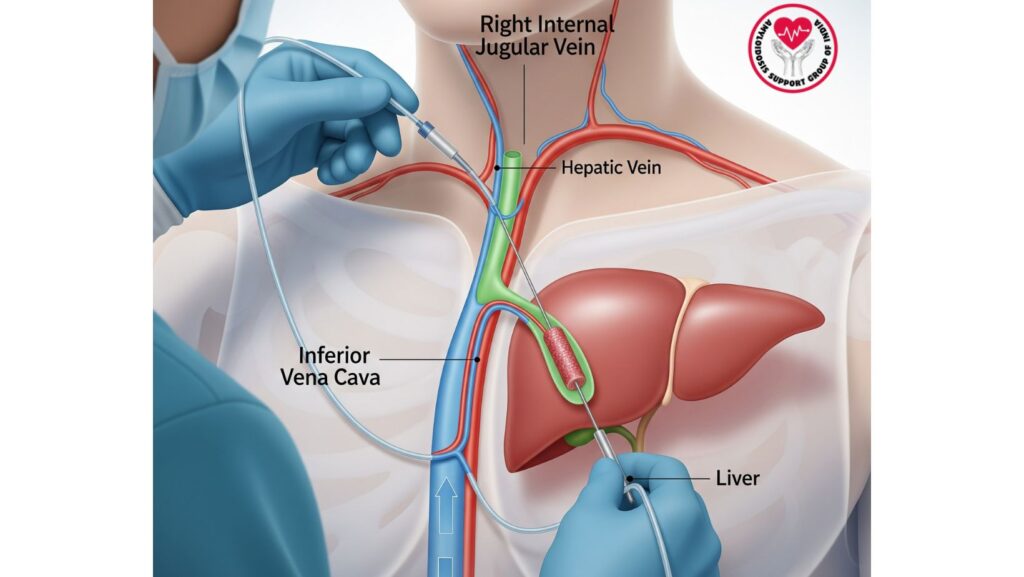 Transjugular Liver Biopsy in a 61-Year-Old Patient