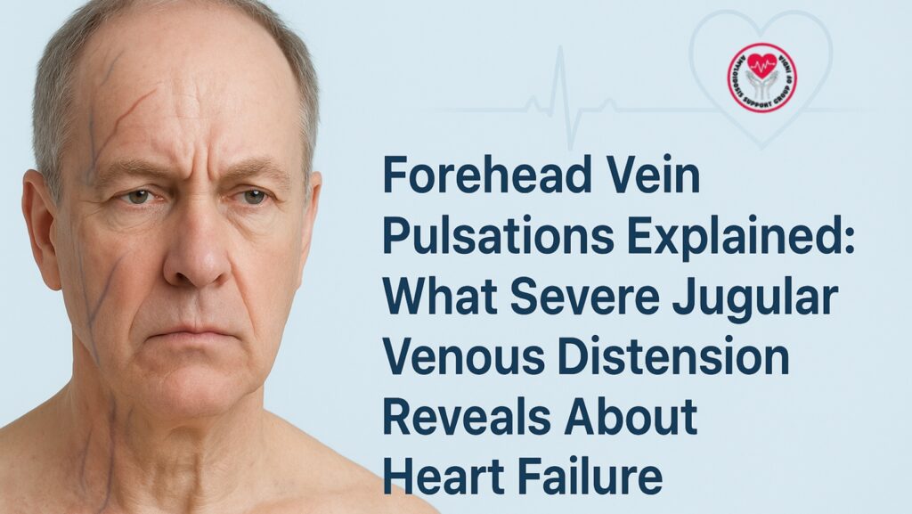 Forehead Vein Pulsations Explained: What Severe Jugular Venous Distension Reveals About Heart Failure