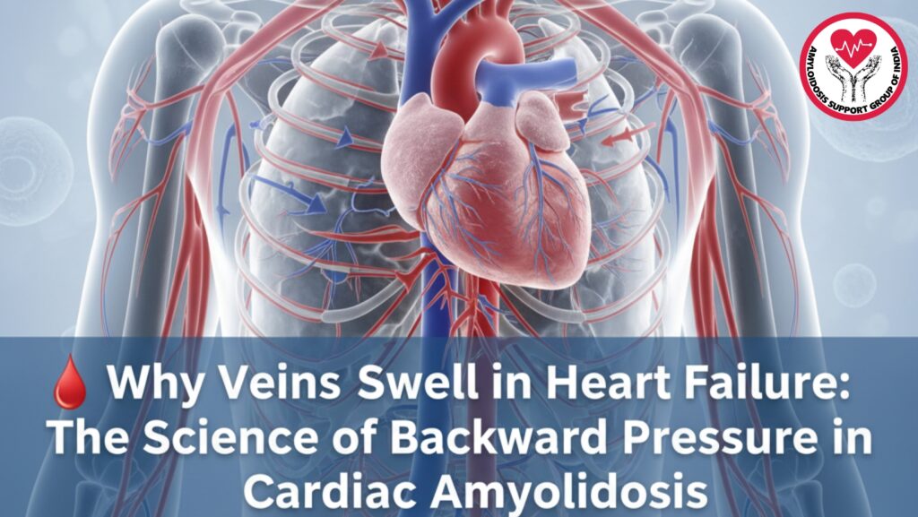 Why Veins Swell in Heart Failure: The Science of Backward Pressure in Cardiac Amyloidosis
